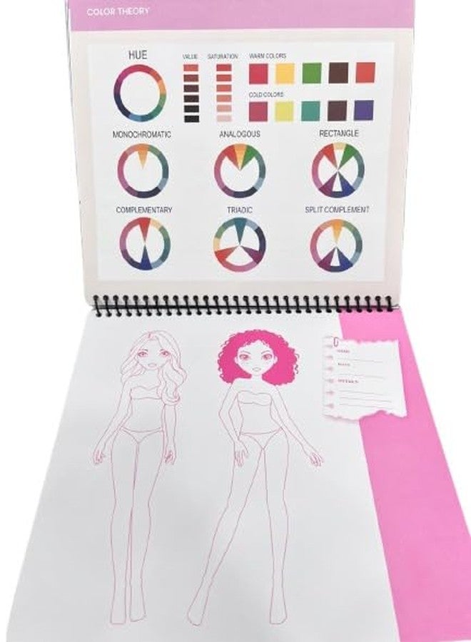 STRIDERS مجموعة رسم أزياء الفتيات من ستريدرز - مجموعة رسم إبداعية للأطفال، مثالية لتصميم الملابس، والتعبير عن الخيال، وتعزيز المهارات الفنية، وتشجيع اللعب الممتع والأنيق. - Image 4